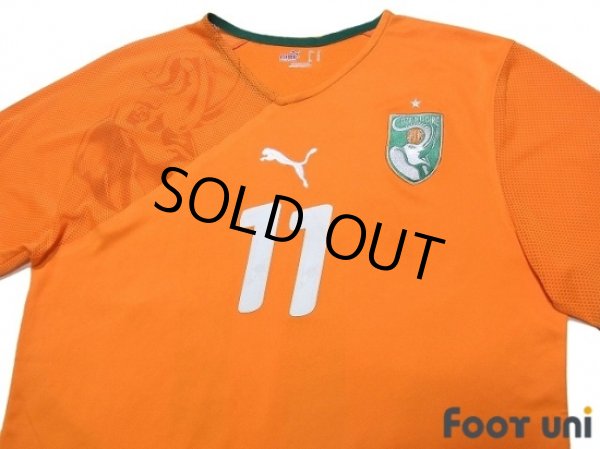 Photo3: Cote d'Ivoire 2010 Home Shirt #11 Drogba (3)
