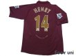 Photo2: Arsenal 2005-2006 Home Shirt #14 Henry BARCLAYCARD PREMIERSHIP Patch/Badge (2)