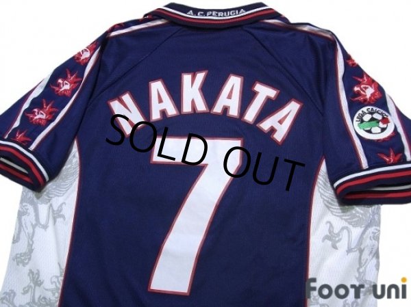 Photo4: Perugia 1999-2000 3rd Shirt #7 Hidetoshi Nakata Lega Calcio Patch/Badge (4)