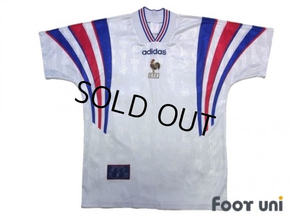 Photo1: France Euro 1996 Away Shirt (1)