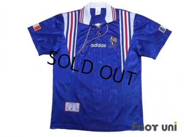 Photo1: France Euro 1996 Home Shirt (1)