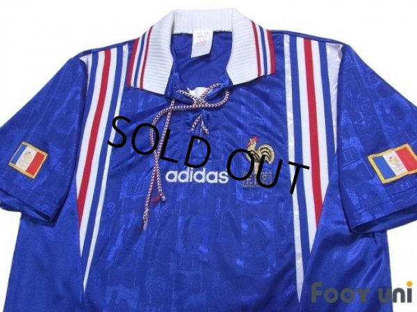 Photo3: France Euro 1996 Home Shirt (3)