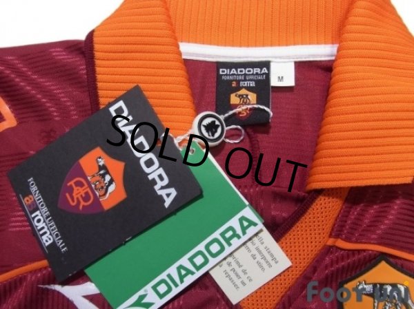 Photo5: AS Roma 1999-2000 Home Long Sleeve Shirt #8 Hidetoshi Nakata w/tags (5)