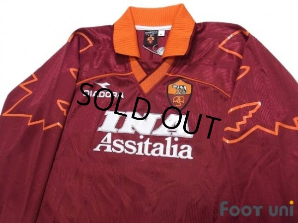 Photo3: AS Roma 1999-2000 Home Long Sleeve Shirt #8 Hidetoshi Nakata w/tags (3)