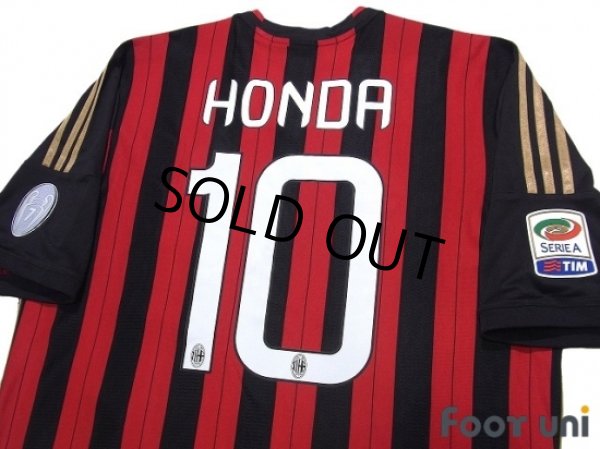 Photo4: AC Milan 2013-2014 Home Shirt #10 Keisuke Honda Serie A Tim Patch/Badge w/tags (4)