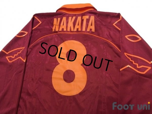 Photo4: AS Roma 1999-2000 Home Long Sleeve Shirt #8 Hidetoshi Nakata w/tags (4)