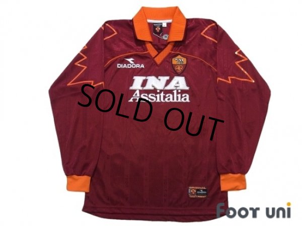 Photo1: AS Roma 1999-2000 Home Long Sleeve Shirt #8 Hidetoshi Nakata w/tags (1)