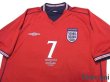 Photo3: England 2002 Away Shirt #7 Beckham ARGENTINA v ENGLAND 7·6·2002 w/tags (3)