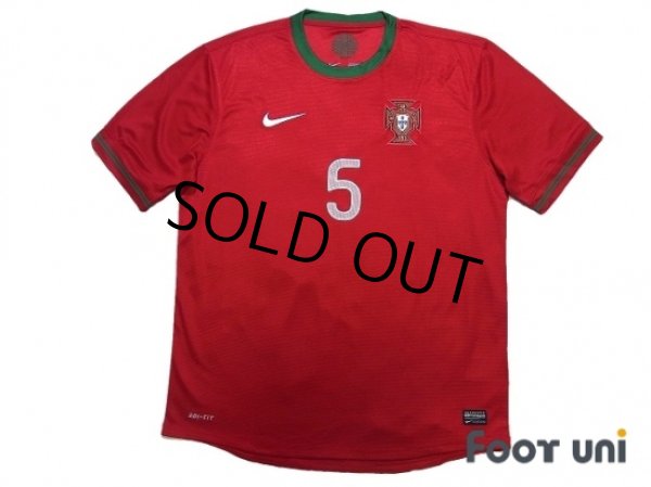 Photo1: Portugal Euro 2012 Home Shirt #5 Fabio Coentrao w/tags (1)