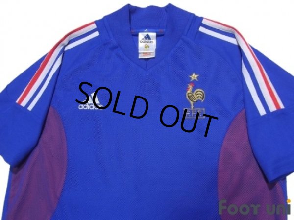 Photo3: France 2002 Home Shirt and Shorts Set (3)