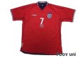 Photo1: England 2002 Away Shirt #7 Beckham ARGENTINA v ENGLAND 7·6·2002 w/tags (1)