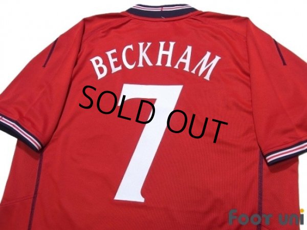 Photo4: England 2002 Away Shirt #7 Beckham ARGENTINA v ENGLAND 7·6·2002 w/tags (4)