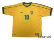 Photo1: Brazil 1998 Home Shirt #10 Rivaldo (1)