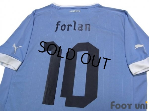 Photo4: Uruguay 2012 Home Shirt #10 Diego Forlan (4)