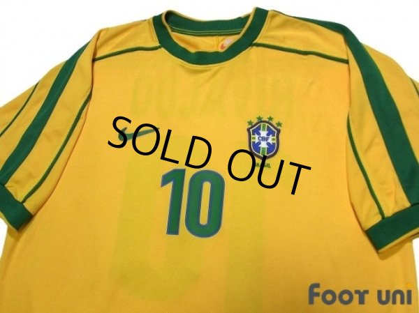 Photo3: Brazil 1998 Home Shirt #10 Rivaldo (3)