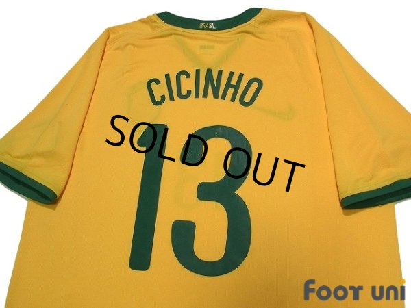 Photo4: Brazil 2008 Home Shirt #13 Cicinho w/tags (4)