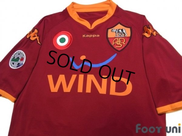 Photo3: AS Roma 2007-2008 Home Shirt #10 Totti Supercoppa Patch/Badge Coppa Italia Patch/Badge (3)
