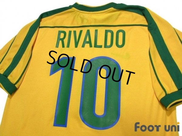 Photo4: Brazil 1998 Home Shirt #10 Rivaldo (4)