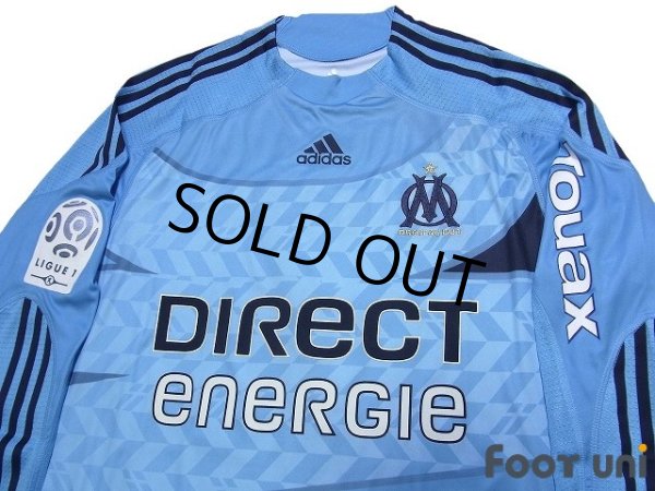 Photo3: Olympique Marseille 2009-2010 Away Player Long Sleeve Shirt #7 Cheyrou Ligue 1 Patch/Badge w/tags (3)