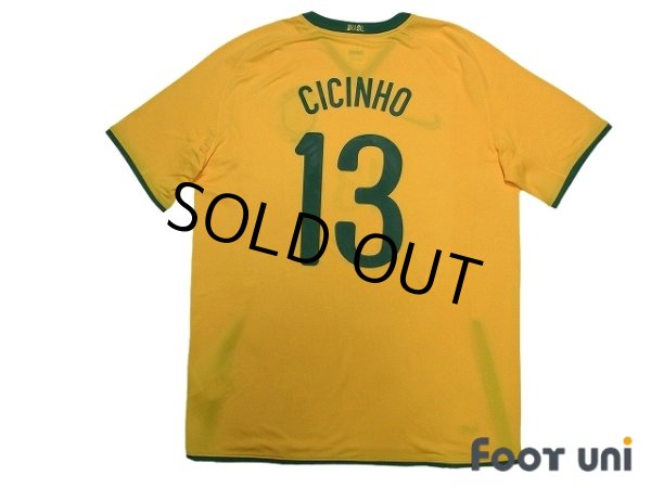 Photo2: Brazil 2008 Home Shirt #13 Cicinho w/tags (2)
