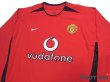 Photo3: Manchester United 2002-2004 Home Long Sleeve Shirt w/tags (3)