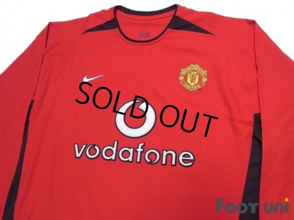 Photo3: Manchester United 2002-2004 Home Long Sleeve Shirt w/tags (3)