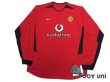 Photo1: Manchester United 2002-2004 Home Long Sleeve Shirt w/tags (1)