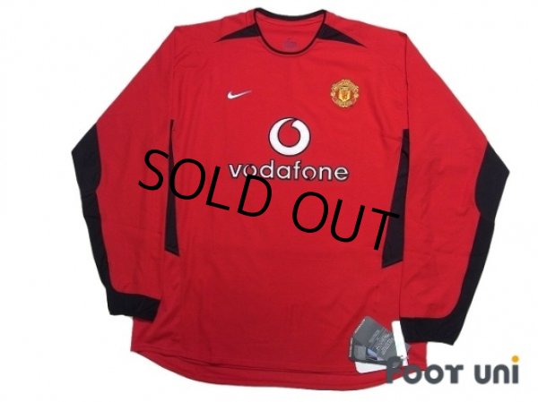 Photo1: Manchester United 2002-2004 Home Long Sleeve Shirt w/tags (1)