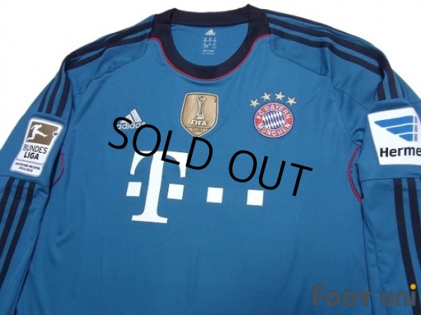Photo3: Bayern Munchen 2013-2014 GK Long Sleeve Shirt Bundesliga Patch/Badge Hermes Patch/Badge w/tags (3)