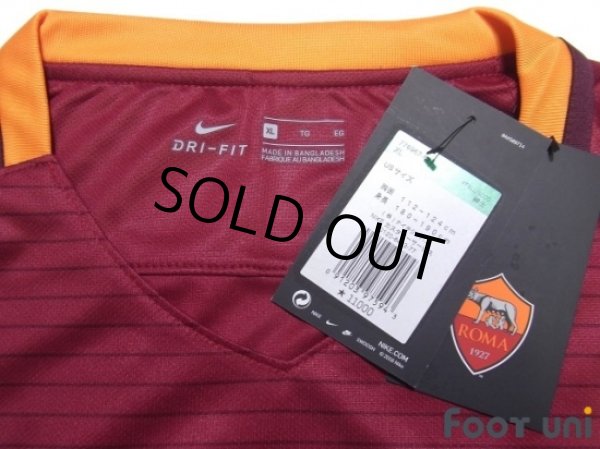 Photo5: AS Roma 2016-2017 Home Shirt #10 Totti Serie A Tim Patch/Badge w/tags (5)