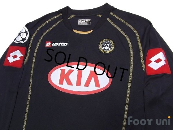 Photo3: Udinese 2005-2006 Away Long Sleeve Shirt #9 Iaquinta Champions League Patch/Badge (3)