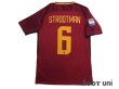 Photo2: AS Roma 2017-2018 Home Shirt #6 Strootman Serie A Tim Patch/Badge (2)