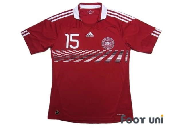 Photo1: Denmark 2010 Home Shirt #15 Simon Busk Poulsen (1)