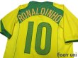 Photo4: Brazil 2004 Home Shirt #10 Ronaldinho (4)