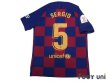 Photo2: FC Barcelona 2019-2020 Home Authentic Shirts and shorts Set #5 Sergio Busquets Copa Delrey Patch/Badge (2)