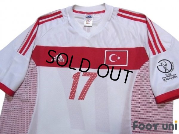 Photo3: Turkey 2002 Home Shirt #17 İlhan Mansız 2002 FIFA World Cup Korea Japan Patch/Badge (3)