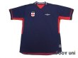 Photo5: England 2002 Away Reversible Shirts and shorts Set (5)