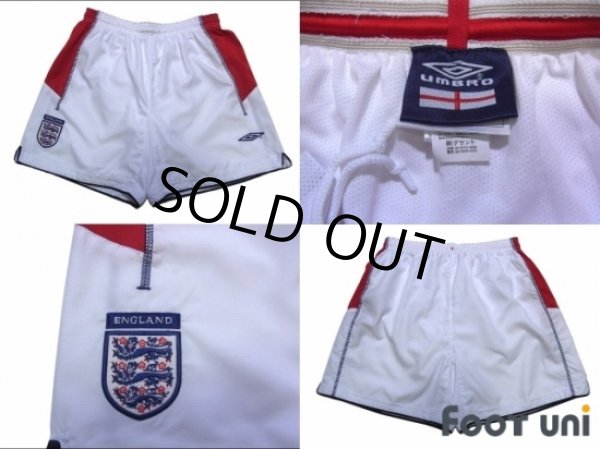 Photo8: England 2002 Away Reversible Shirts and shorts Set (8)
