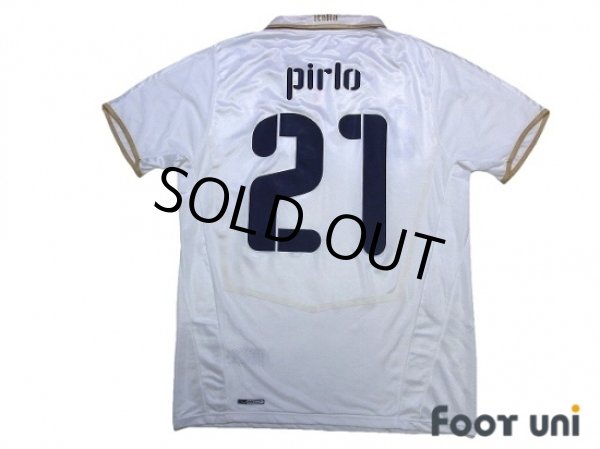 Photo2: Italy 2008 Away Shirt #21 Pirlo (2)