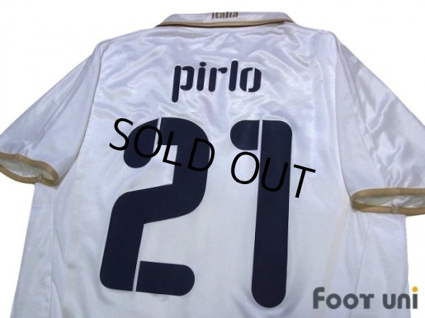 Photo4: Italy 2008 Away Shirt #21 Pirlo (4)