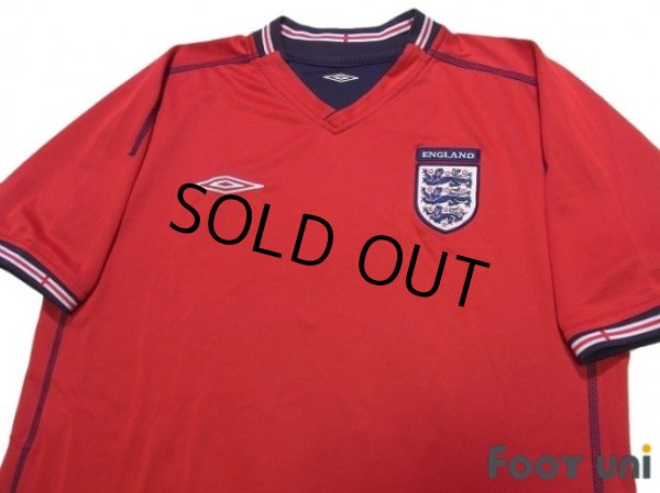 Photo3: England 2002 Away Reversible Shirts and shorts Set (3)