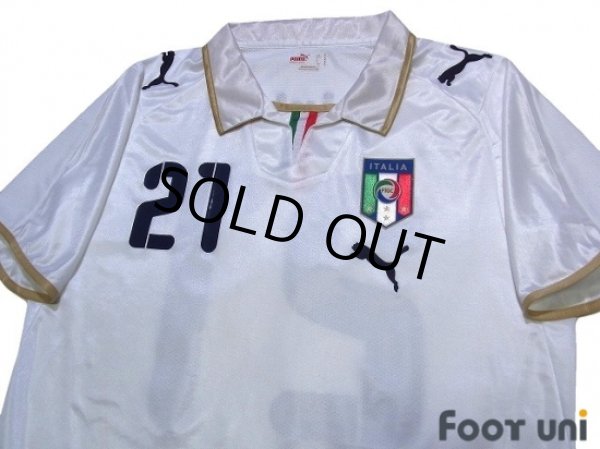 Photo3: Italy 2008 Away Shirt #21 Pirlo (3)