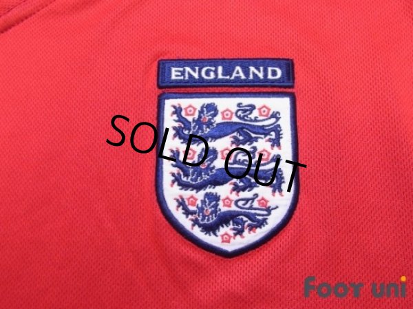 Photo4: England 2002 Away Reversible Shirts and shorts Set (4)