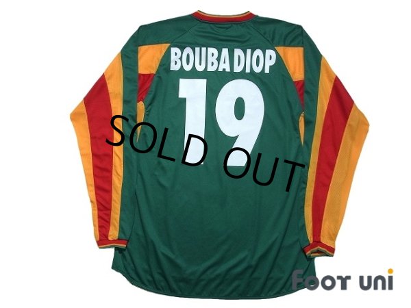 Photo2: Senegal 2002 Away Player Long Sleeve Shirt #19 Papa Bouba Diop (2)
