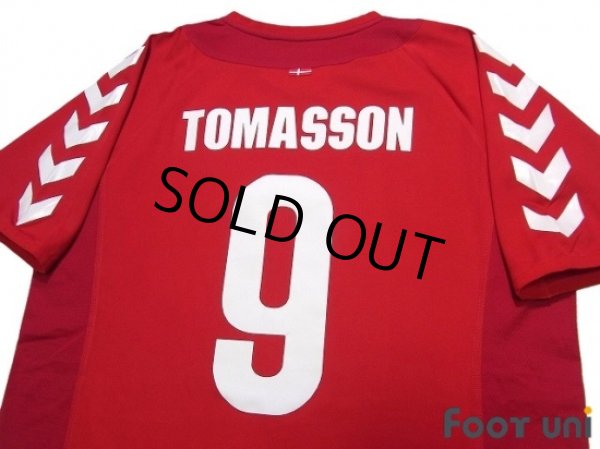 Photo4: Denmark Euro 2004 Home Shirt #9 Tomasson (4)