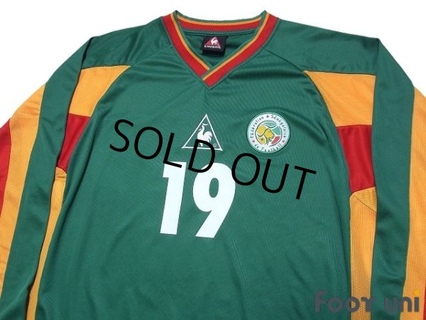 Photo3: Senegal 2002 Away Player Long Sleeve Shirt #19 Papa Bouba Diop (3)