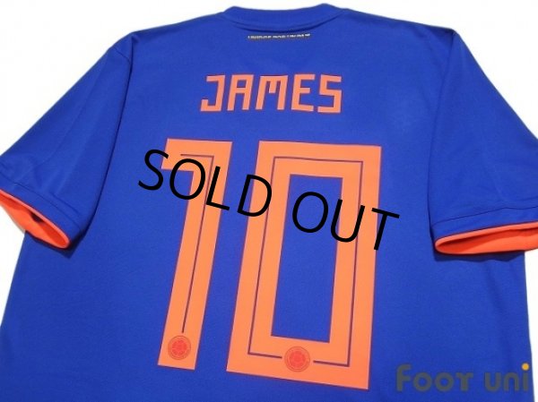 Photo4: Colombia 2018 Away Shirt #10 James Rodriguez (4)