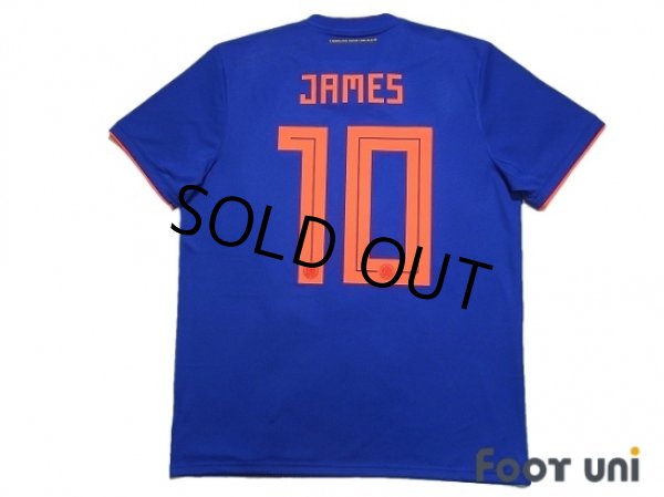 Photo2: Colombia 2018 Away Shirt #10 James Rodriguez (2)