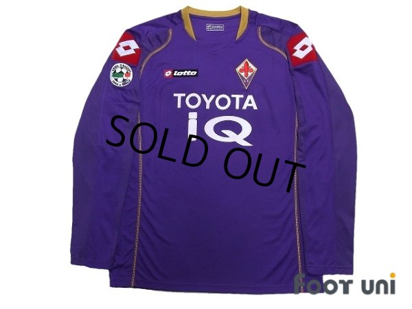 Photo1: Fiorentina 2008-2009 Home Long Sleeve Shirt #11 Gilardino Lega Calcio Serie A Tim Patch/Badge (1)