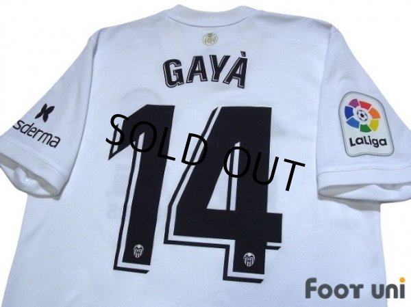 Photo4: Valencia 2018-2019 Home Centenario Shirt #14 Jose Luis Gaya La Liga Patch/Badge (4)